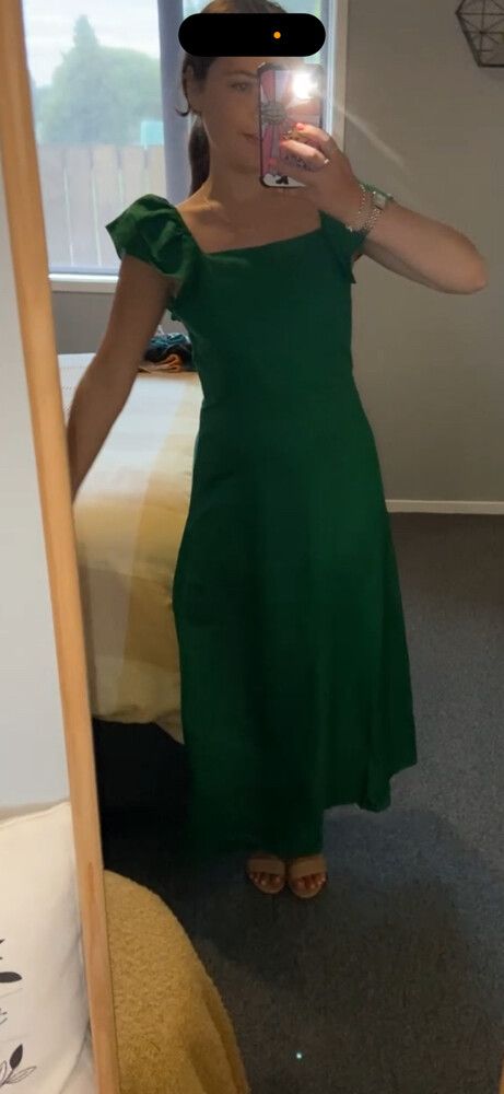 Princess Highway - Princess Highway Green Midi Dress on Designer Wardrobe