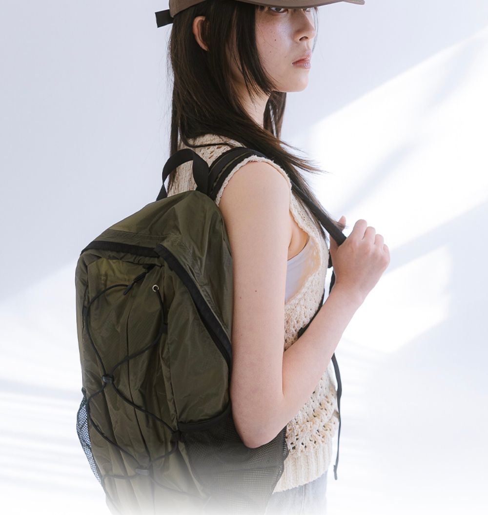 Heisan Brand - Packable Cordura Lightweight Backpack [Khaki]