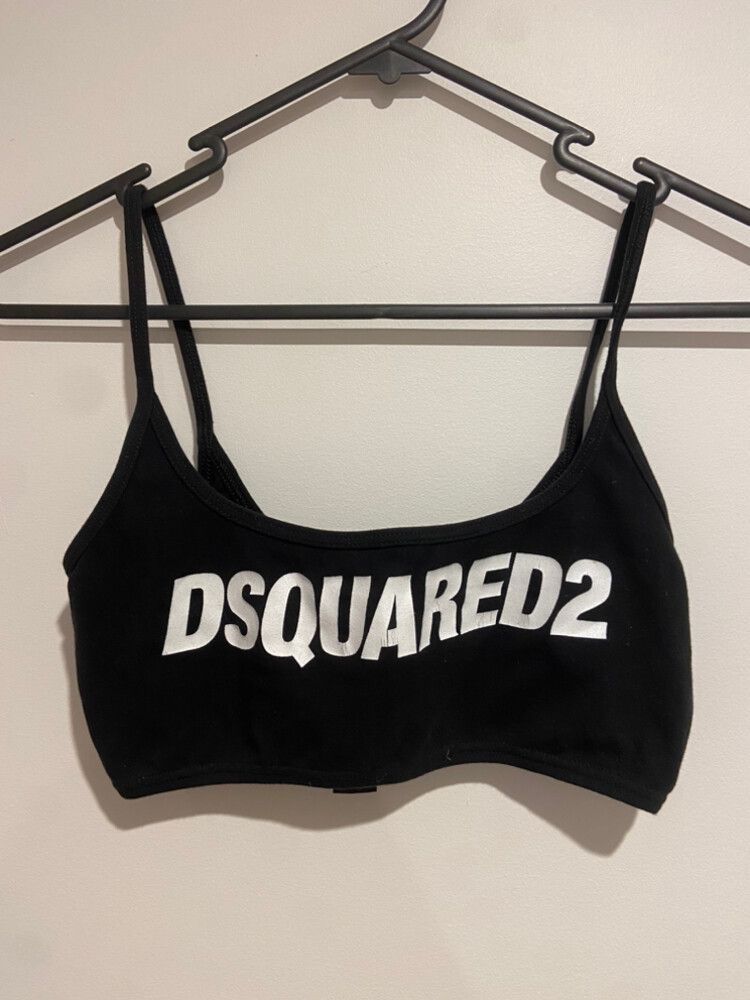 DSQUARED2 Black Logo Bralette