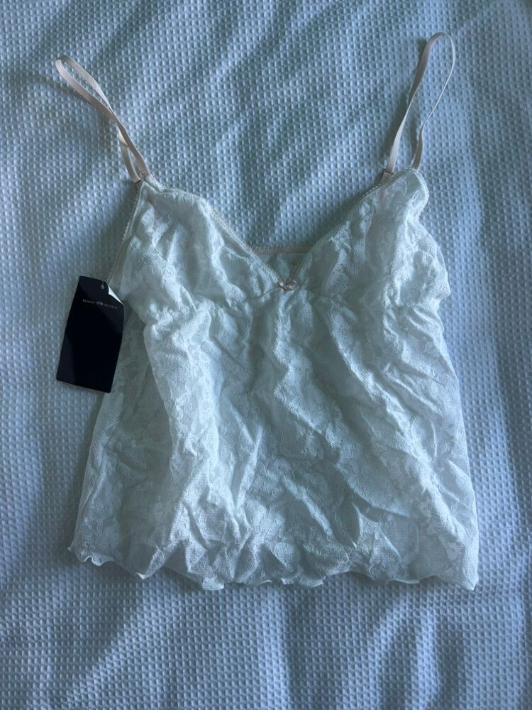 Brandy Melville White Lace Cami Top