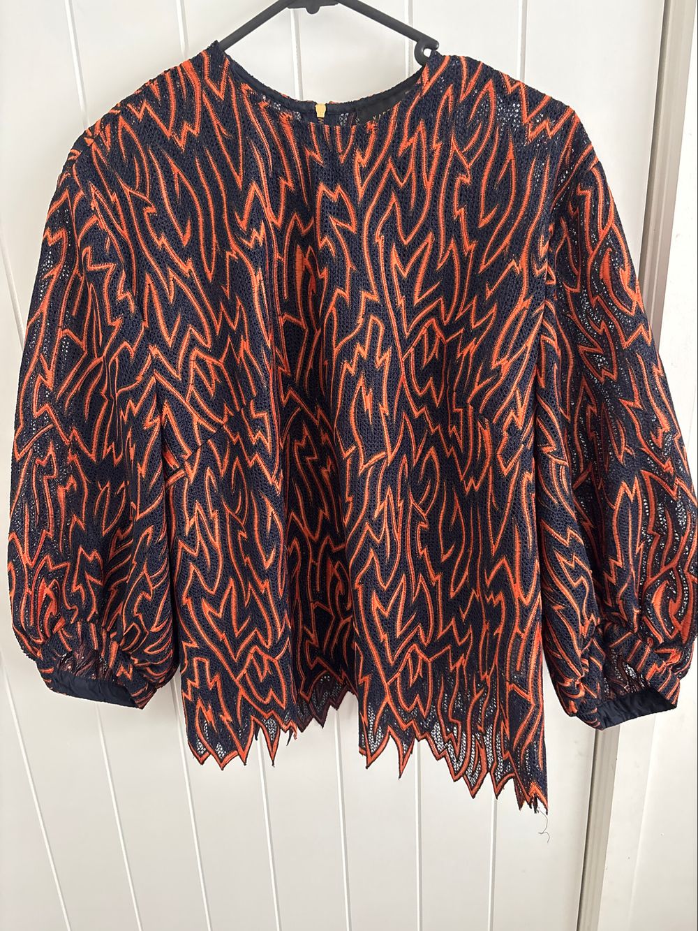 Karen Walker Black and Orange Top