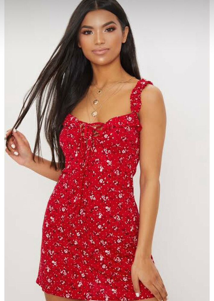PRETTYLITTLETHING - Pretty Little Thing Red Dress on Designer Wardrobe