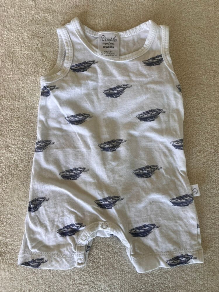 Dimples White Romper