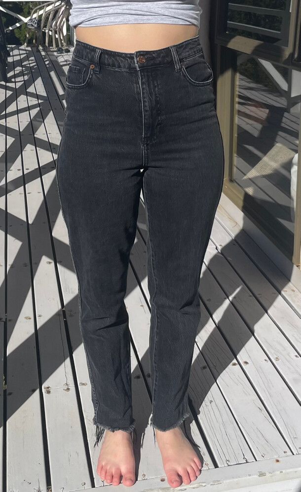 Riders Lee High Mom Black Jeans