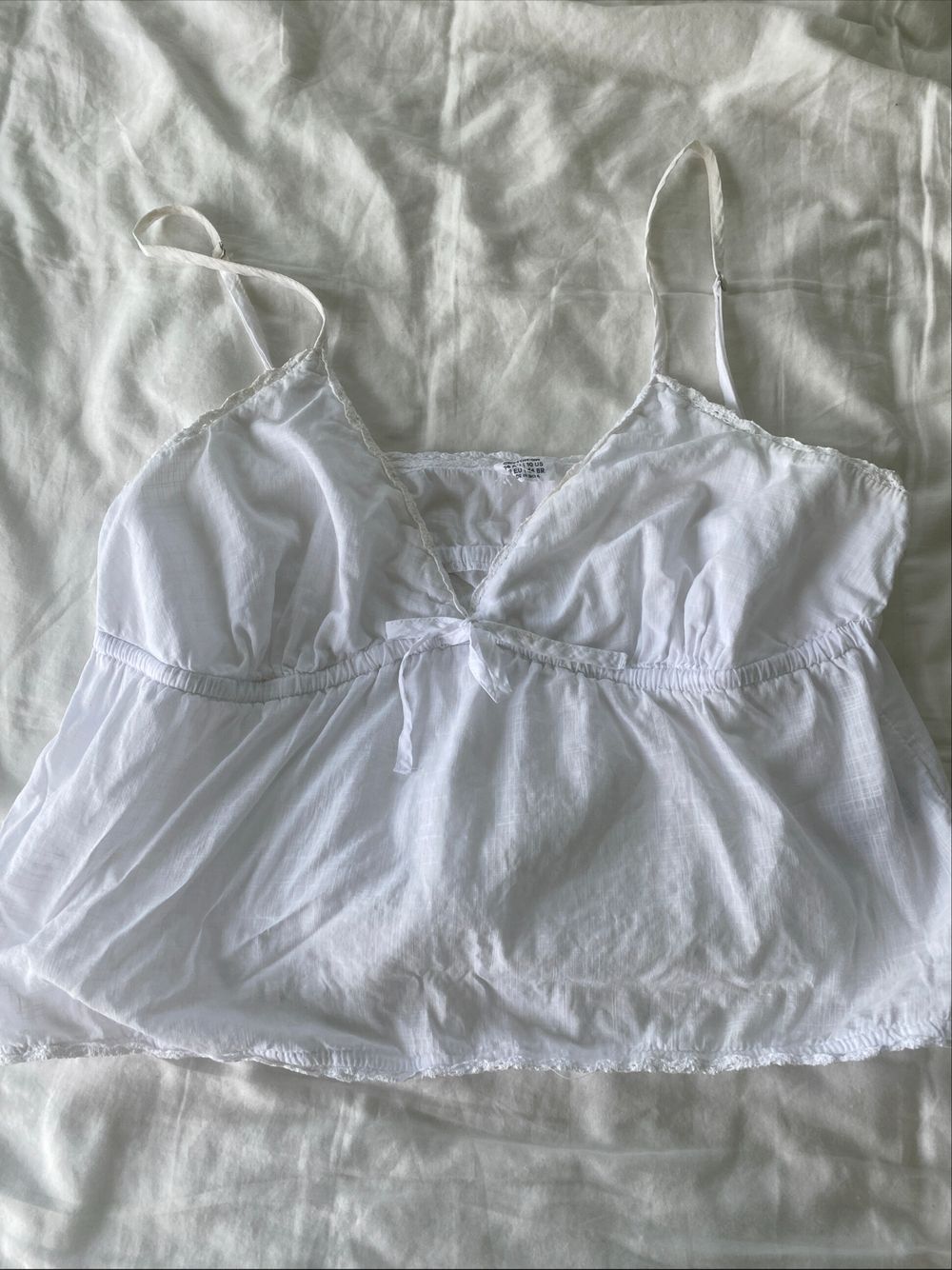 White linen top