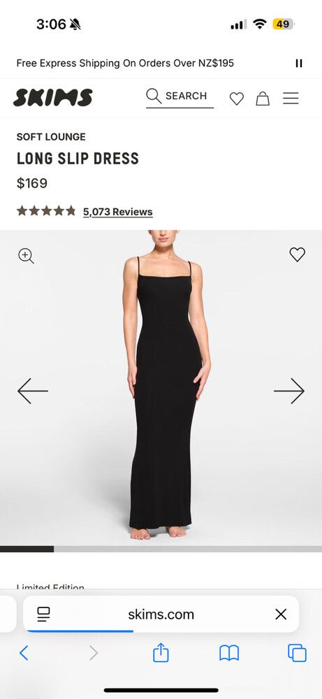slim fit dress slacks LO+JAYNE Women's The Everything Slip Dress - Black main image 0