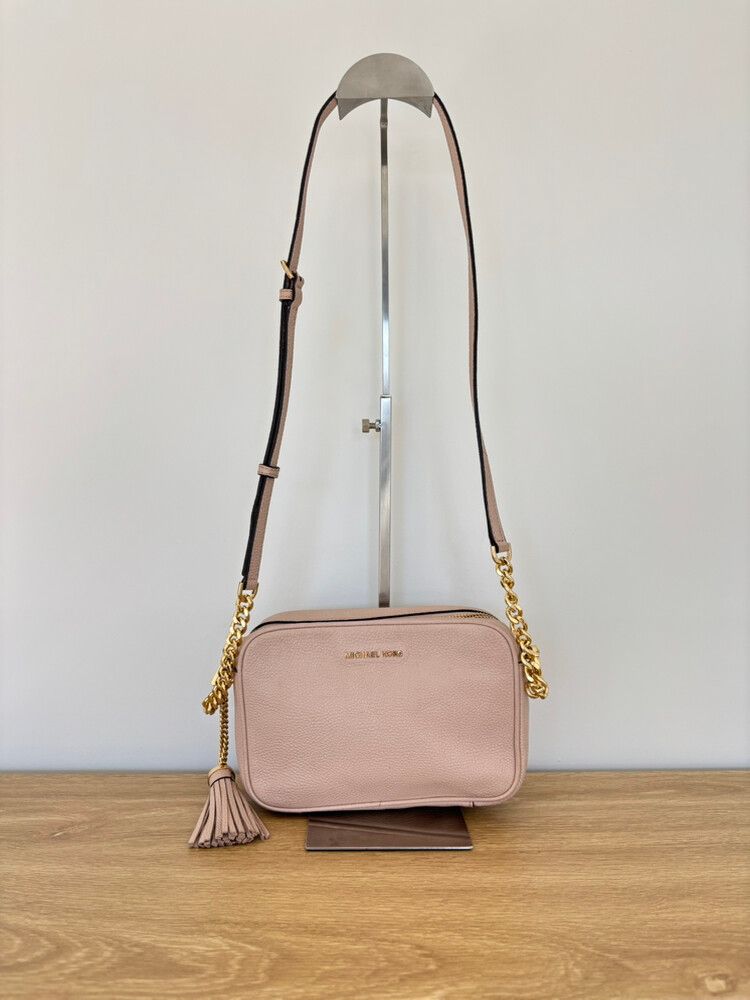 Michael Kors Ginny Pebbled Leather Crossbody Bag
