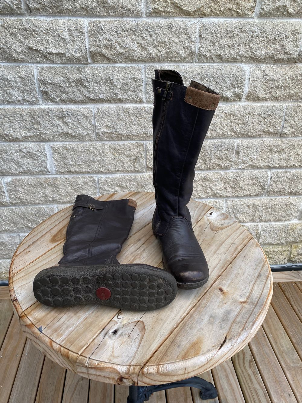 Camper Brown Leather Boots