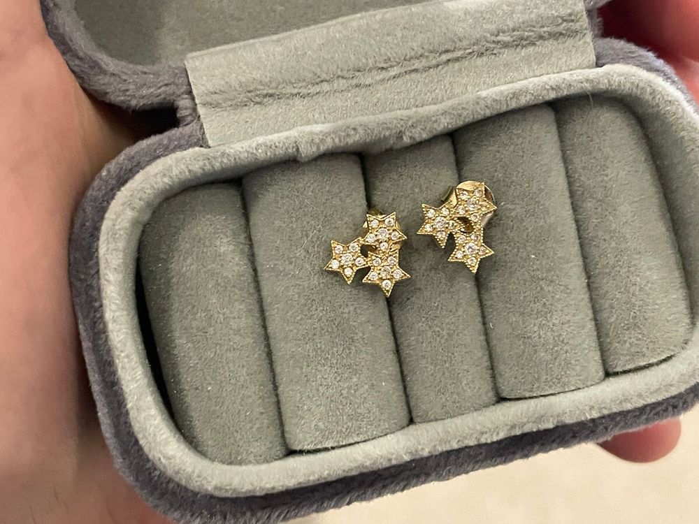 Zoe & Morgan | 3 sisters diamond earrings