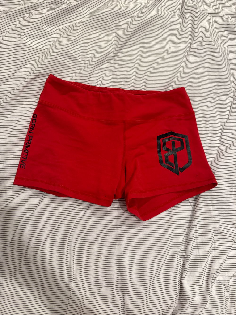 Born Primitive Red gym shorts