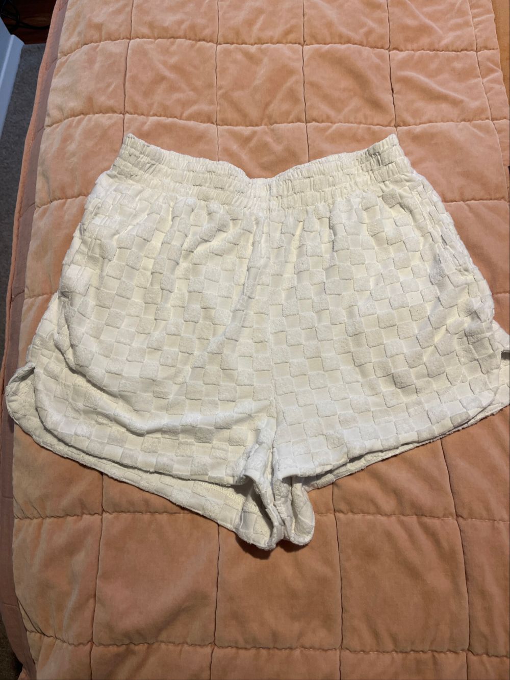 Rhythm Cream Textured Shorts