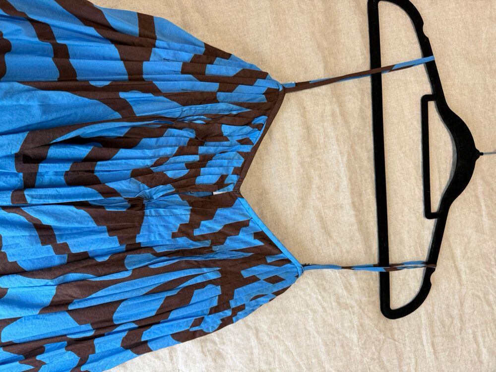 Witchery blue & black maxi dress