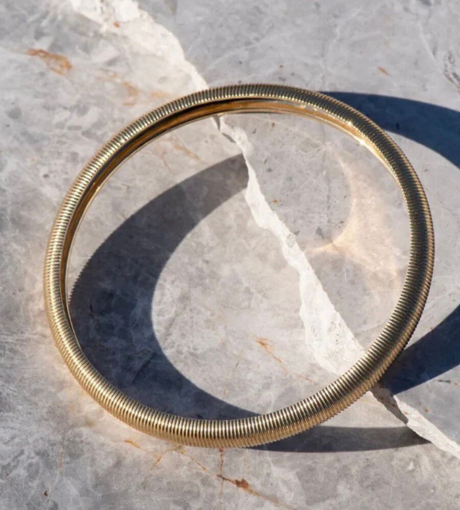 Zoe & Morgan Tasa Bracelet 22k gold plated Size medium