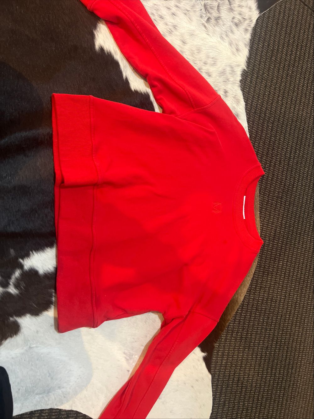 Moochi Red Monogram Sweatshirt