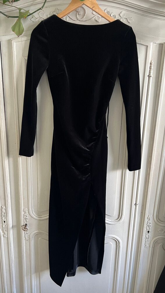 Bec + Bridge Black Velvet Maxi Dress