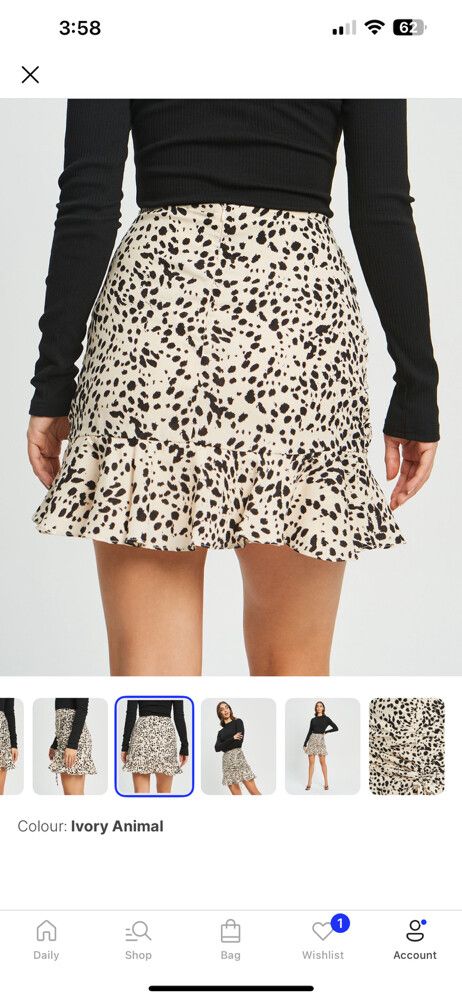 Animal Print Skirt