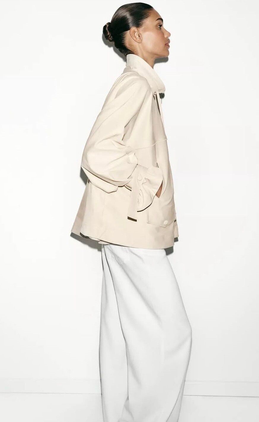 Zara Fluid High Neck Jacket