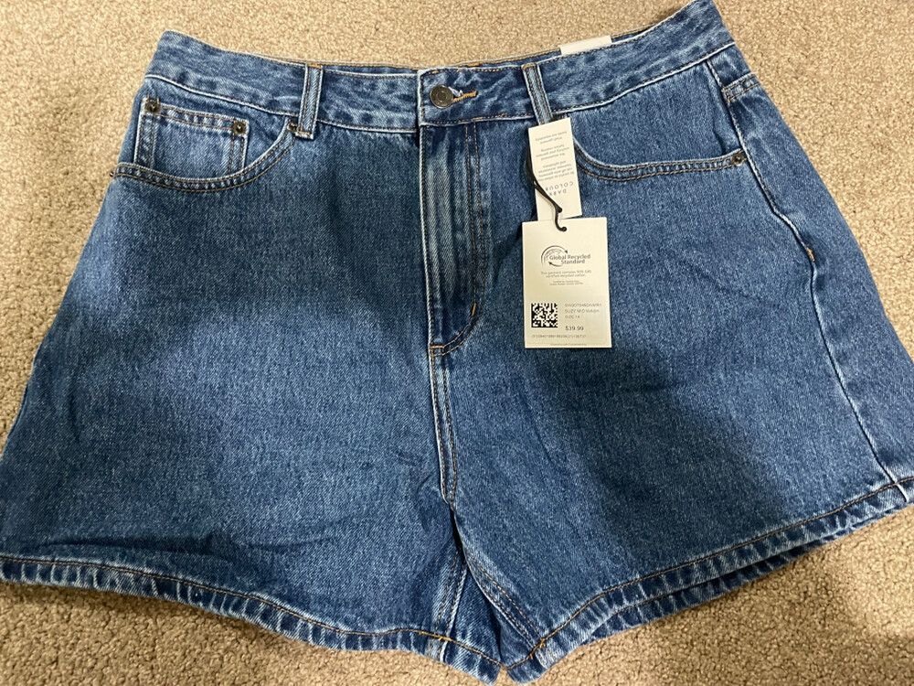 Glassons Denim High Rise 90's A-Line Shorts