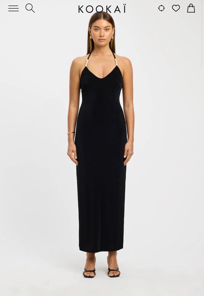 kookai bead dress Leni Maxi Dress 8 / Dark Mahogany main image 0
