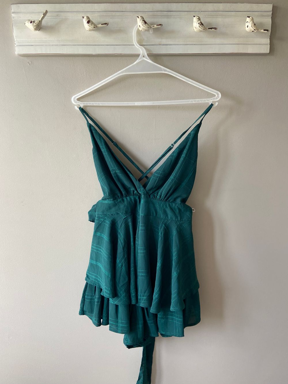 stradivarius green floral dress SAINTS & SECRETS main image 0