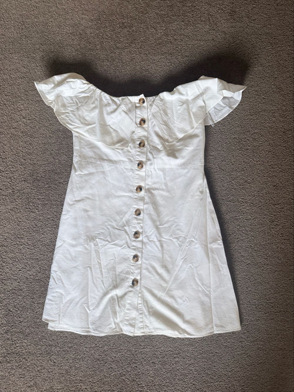 zara white off the shoulder dress Zara NWT ZARA OFF SHOULDER WHITE DRESS