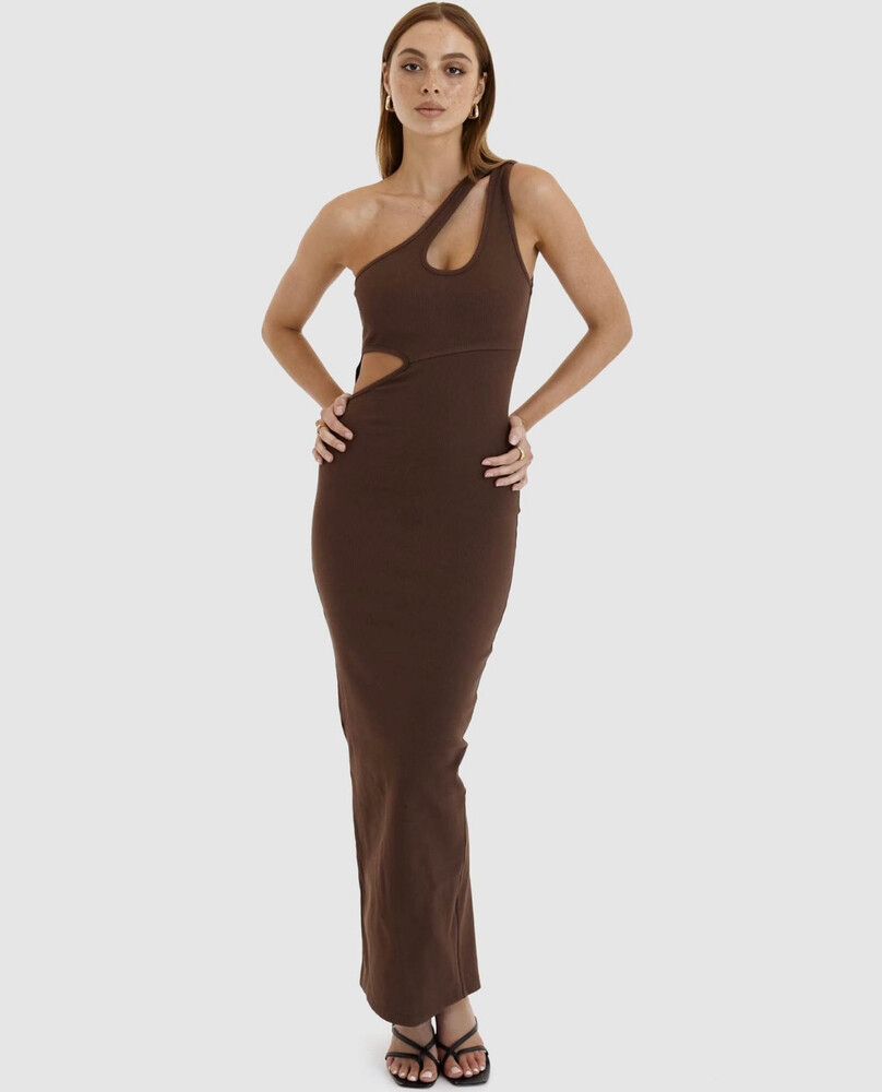 SNDYS The Label Orson Maxi Dress - Brown