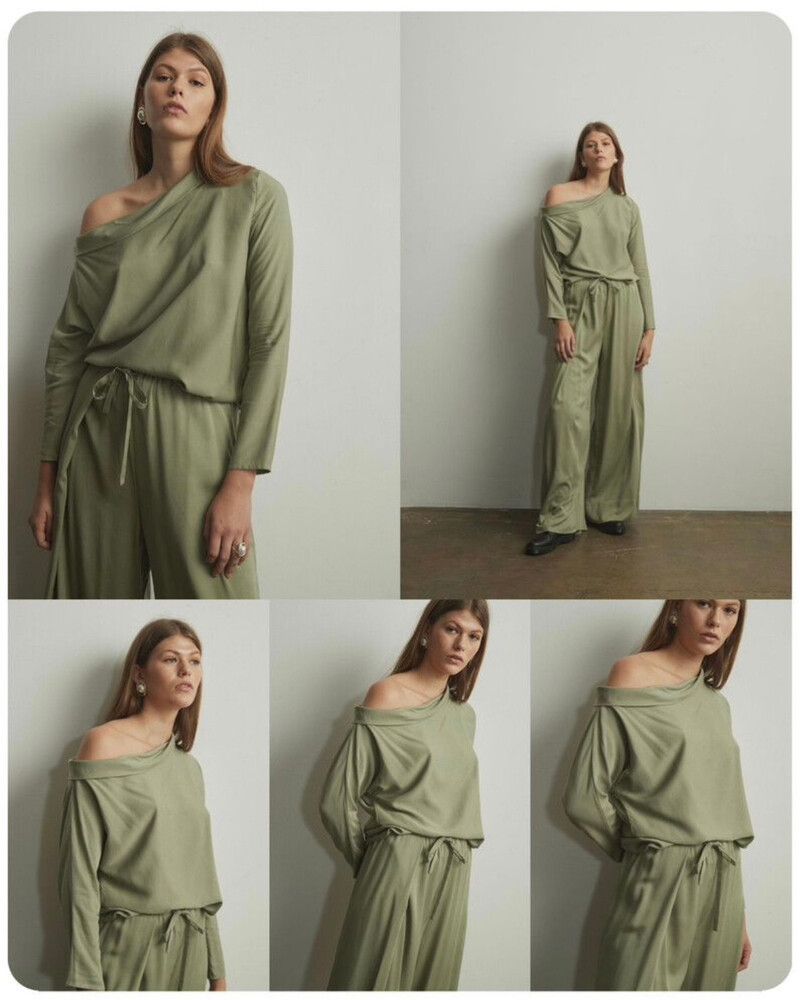 Mina Esu Top Sage Green