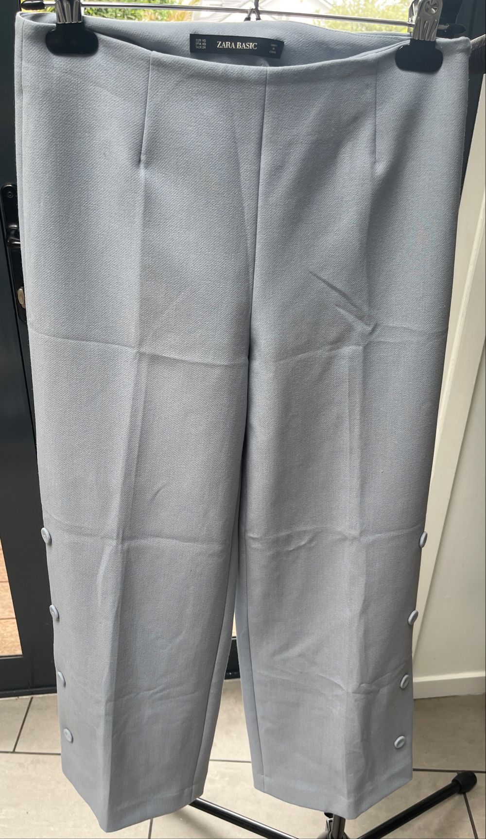 Zara Pale Blue Wide Legged Pants