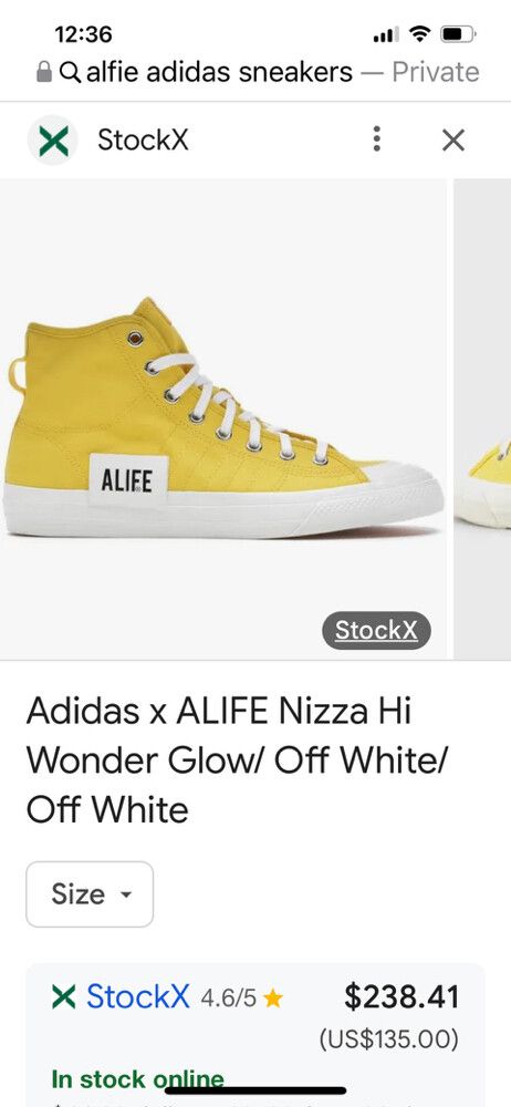 Alfie Adidas Yellow Sneakers