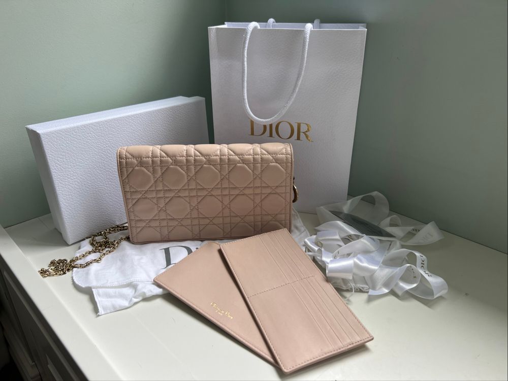 Dior pink Lady Dior Pouch
