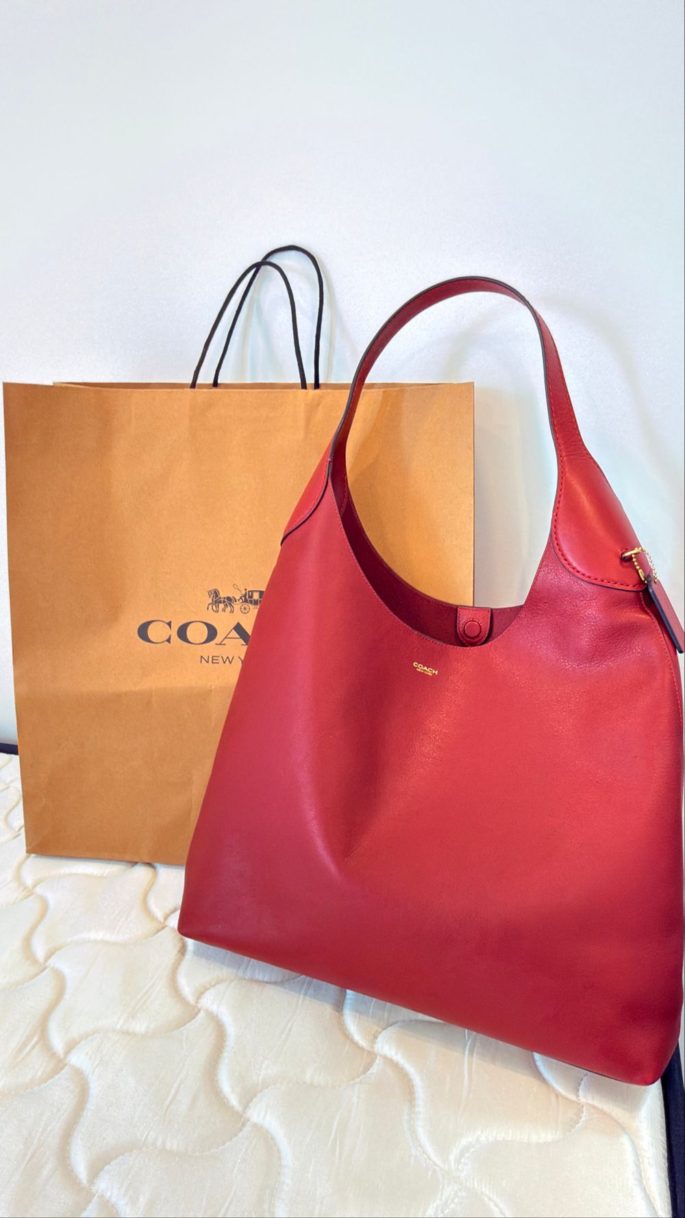 BRAND NEW COACH Brooklyn Bag 39 - DARK RUBY