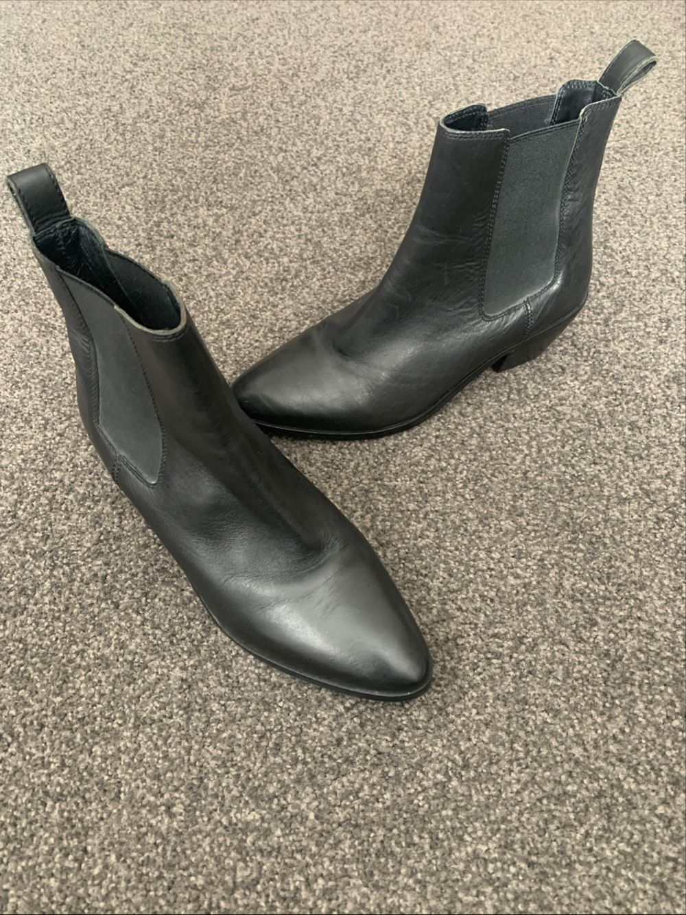 Black Leather Country Road boots