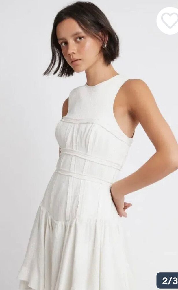 women white maxi dress White Plunge Dress for Women main image 0