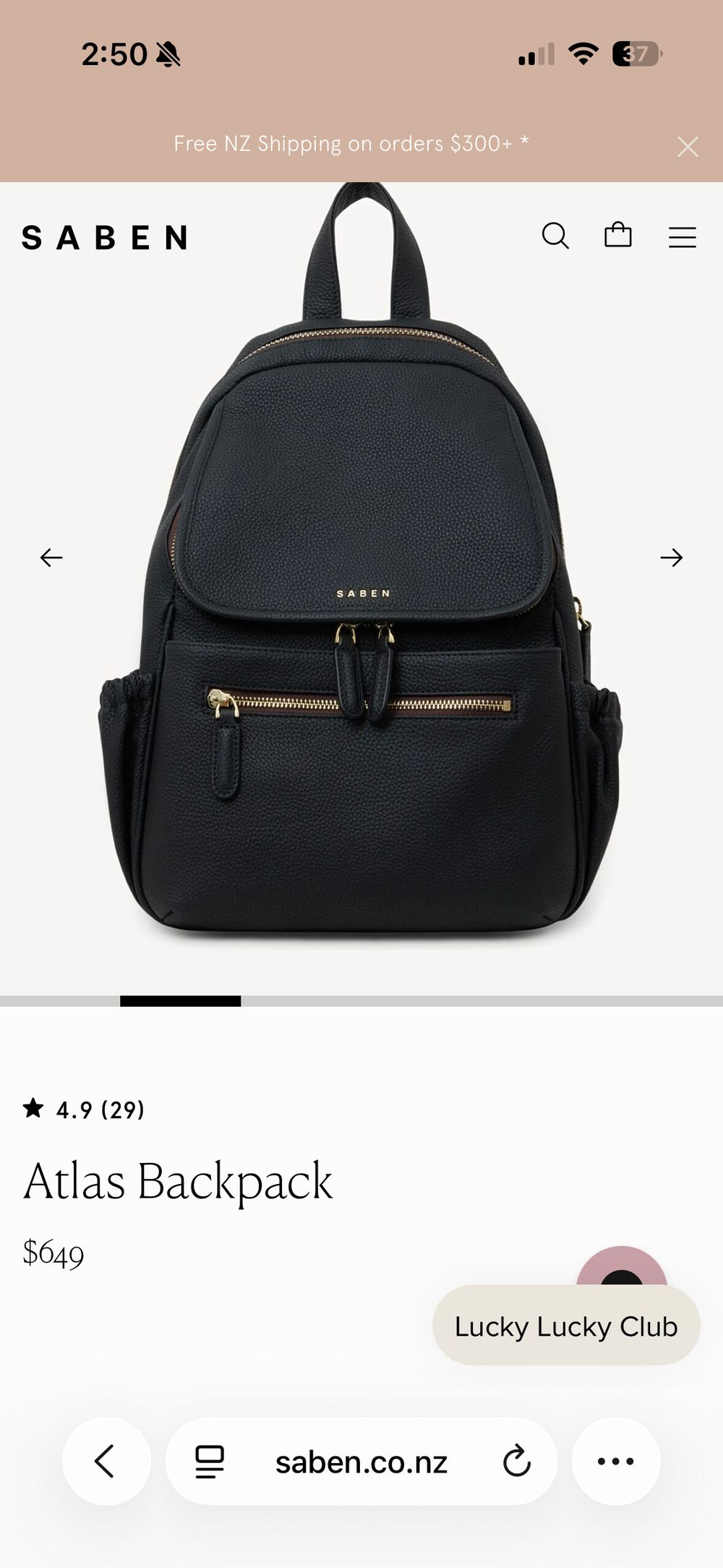 Saben Atlas Backpack Black