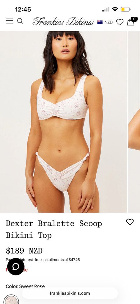 Frankies Bikinis Dexter bralette scoop top