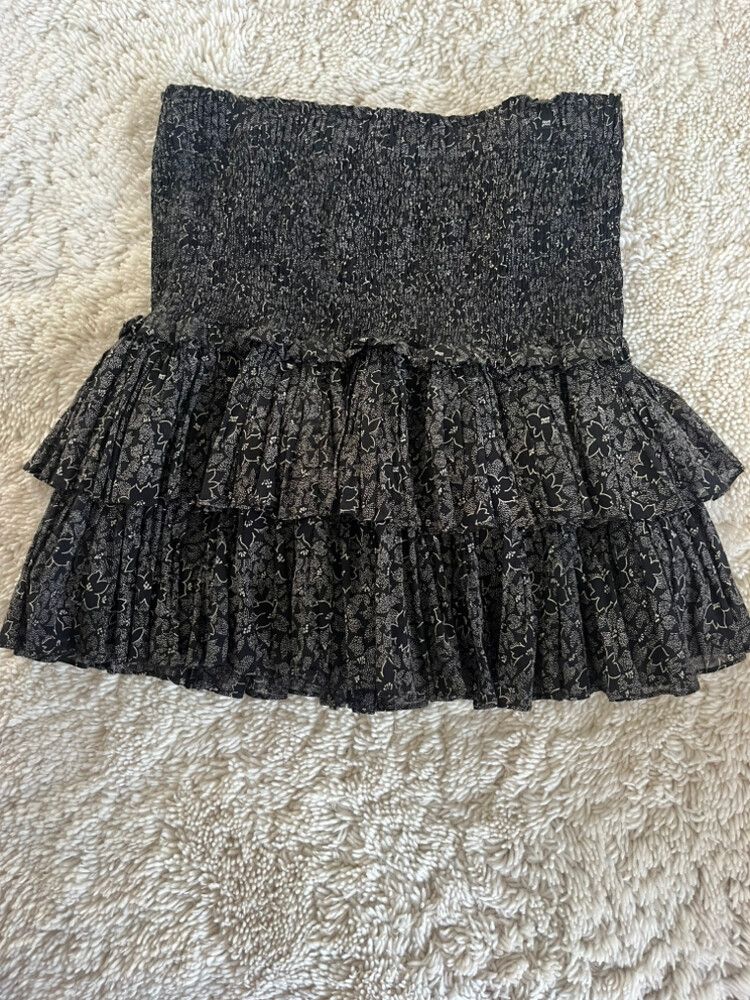 Isabel Etoile Marant Black Tiered Skirt