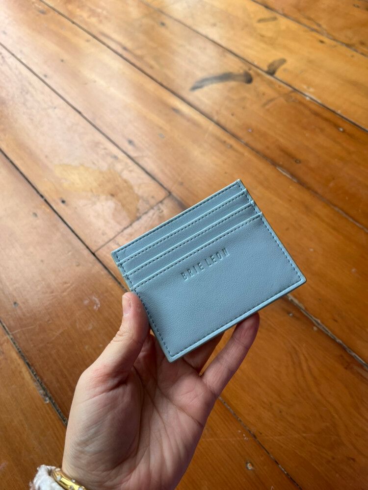 Brie Leon pastel baby blue cardholder