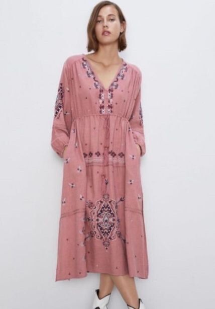Zara - Zara Embroidery Dress on Designer Wardrobe