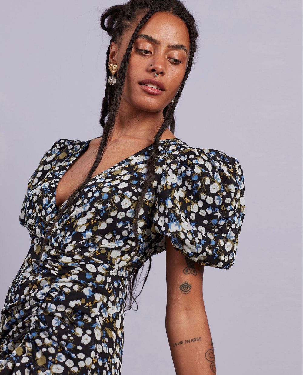missguided ruched puff sleeve dress Puff Sleeve Ruched Ruffle Trim Mini Dress