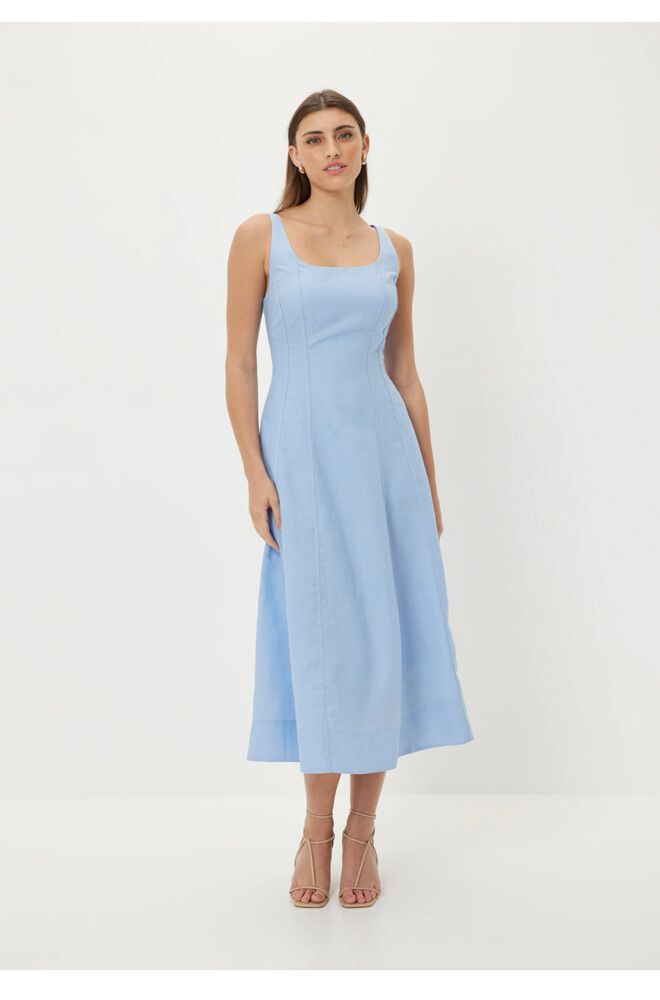 knee length dresses for ladies Eva Lace Gown in Blue | Formal Lace Evening Gown