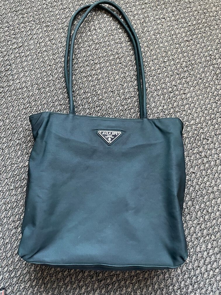 PRADA Triangle logo Nylon Tote bag Vintage