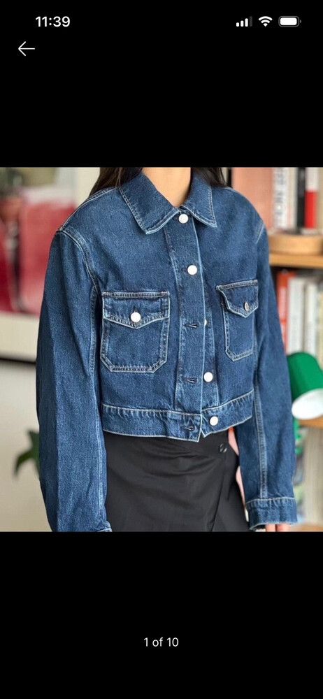 COS Cropped  Blue Denim Jacket