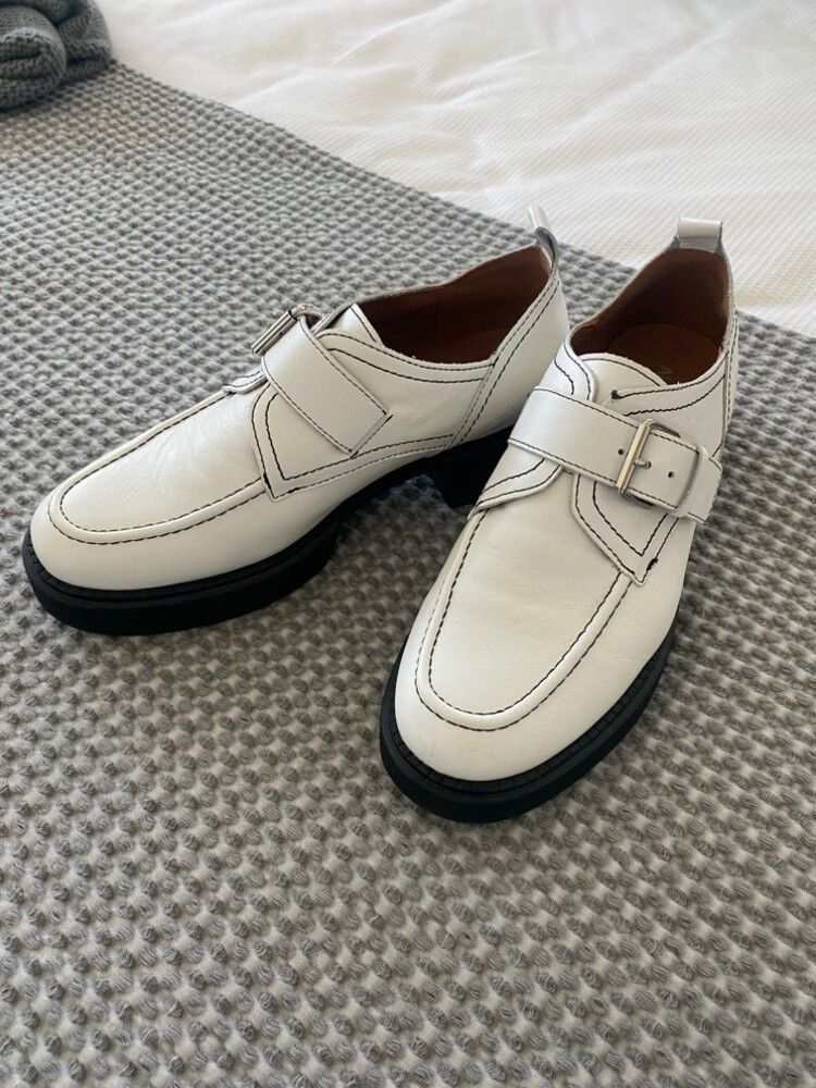 Alfie & Evie White Black Shoes