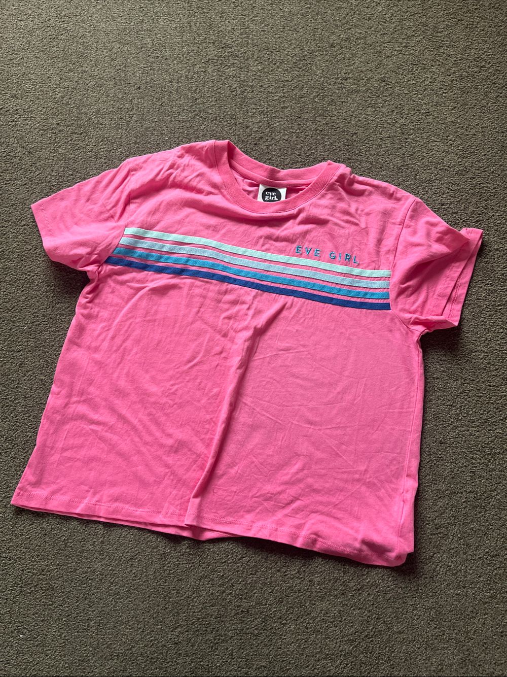 Eve Girl Pink Striped T-Shirt