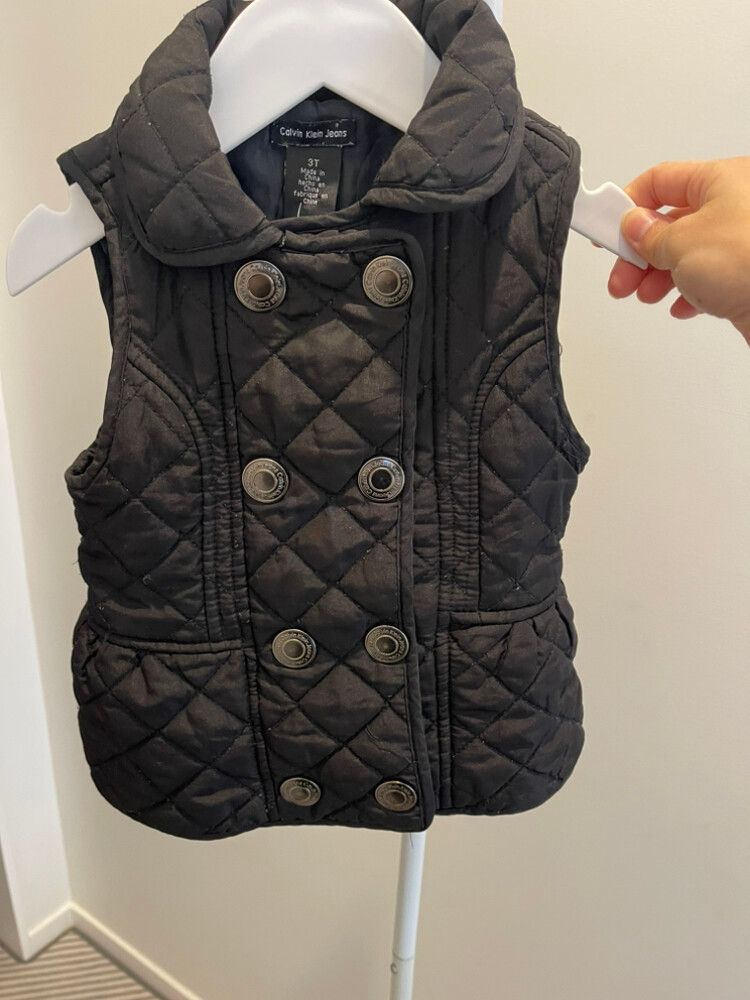 Ck Black Vest Size 3