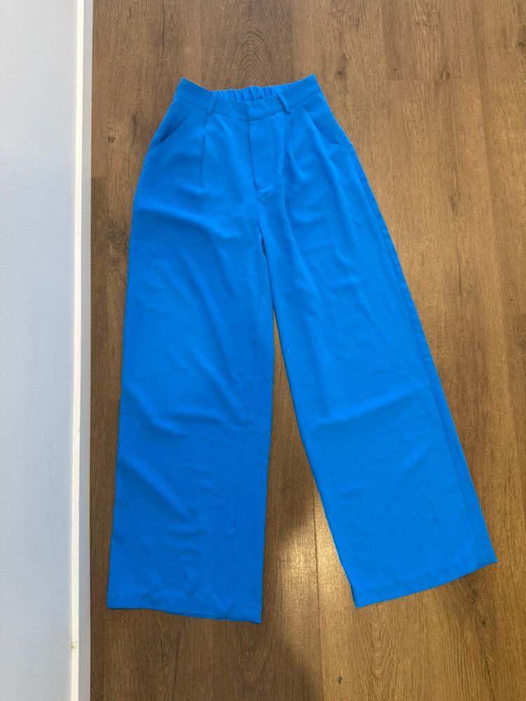 Blue Wide Leg Pants
