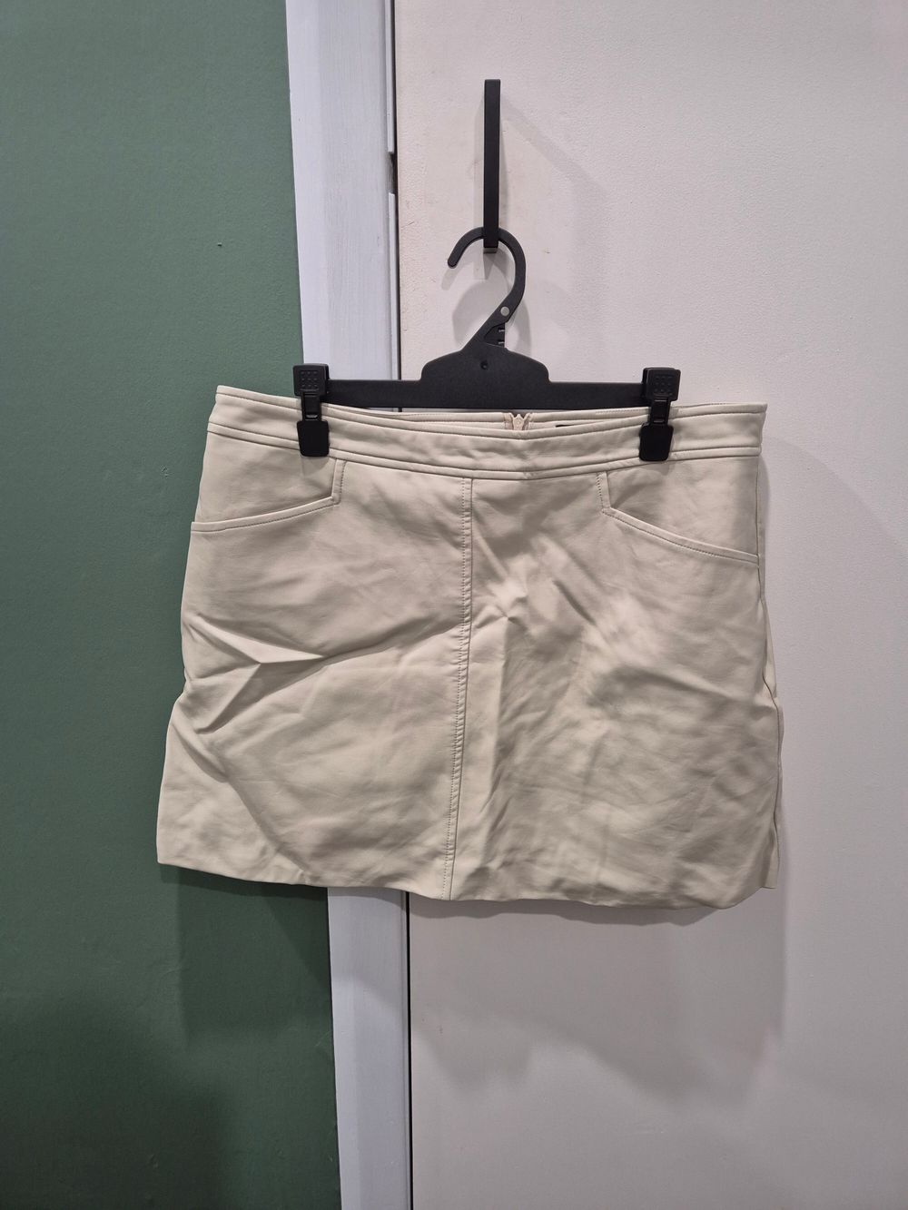 Faux leather skirt