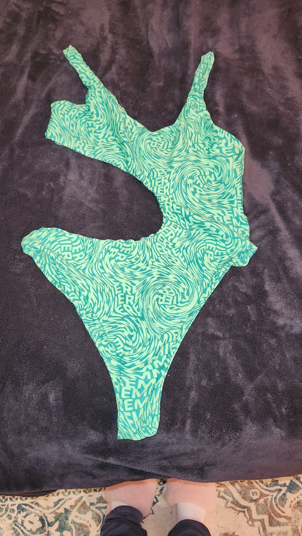 Seafoam cut out one piece