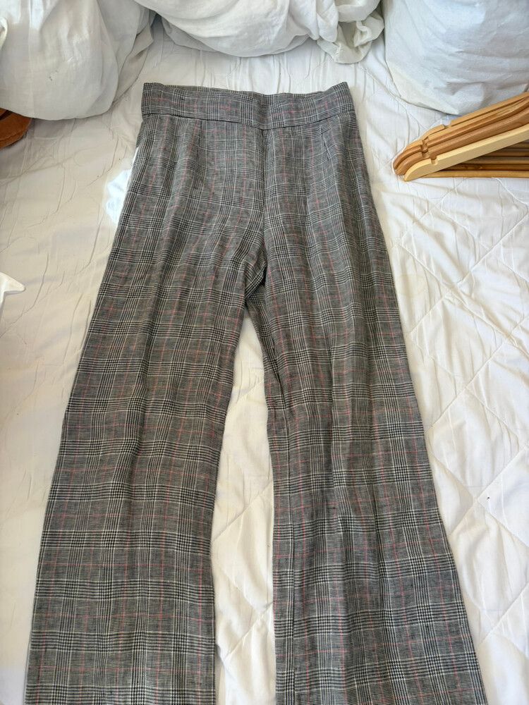 Beach Knickers Grey Plaid Pants