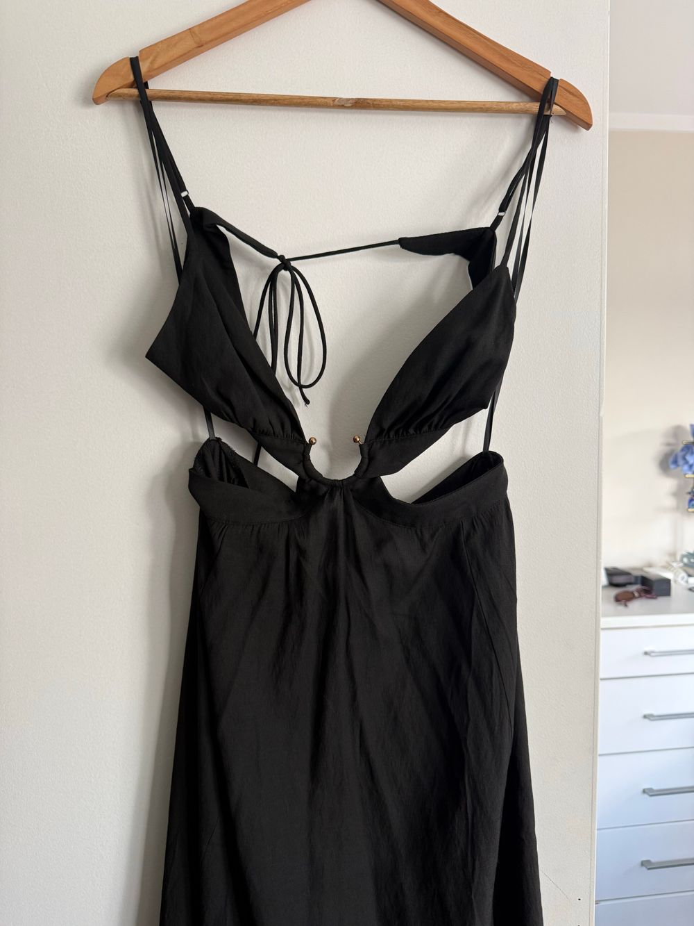 Thats So Fetch Black Cut-Out Maxi Dress